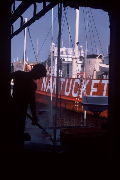 Nantucket Lightship from the Fish Shop