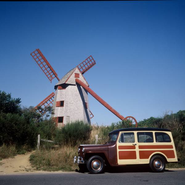 Old Mill and 1950 Jeep Wagon