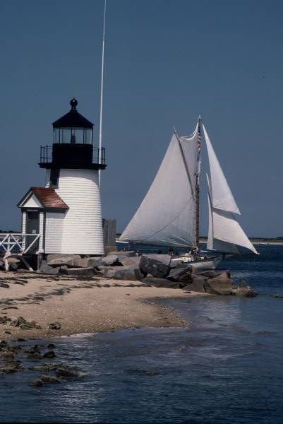 Friendship Sloop Rounding Brant Point