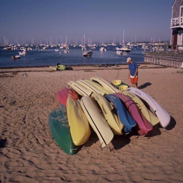 Kayaks at the Beach