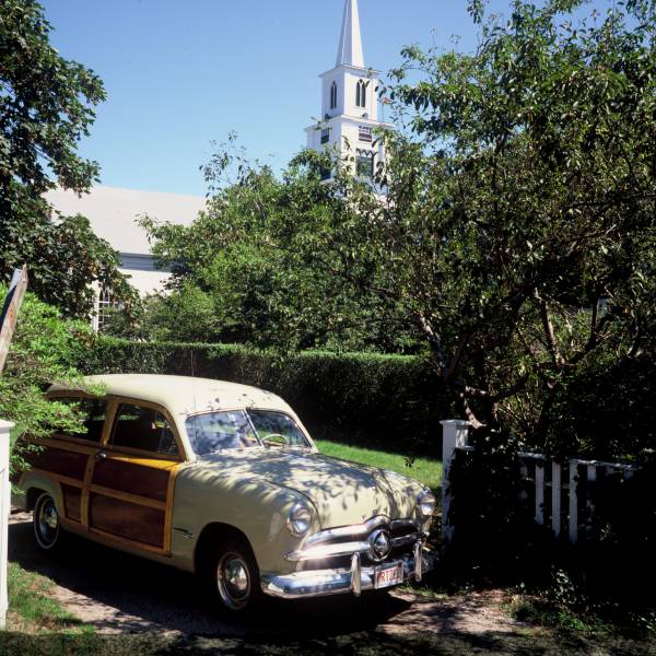 1949 Ford at Old North Church