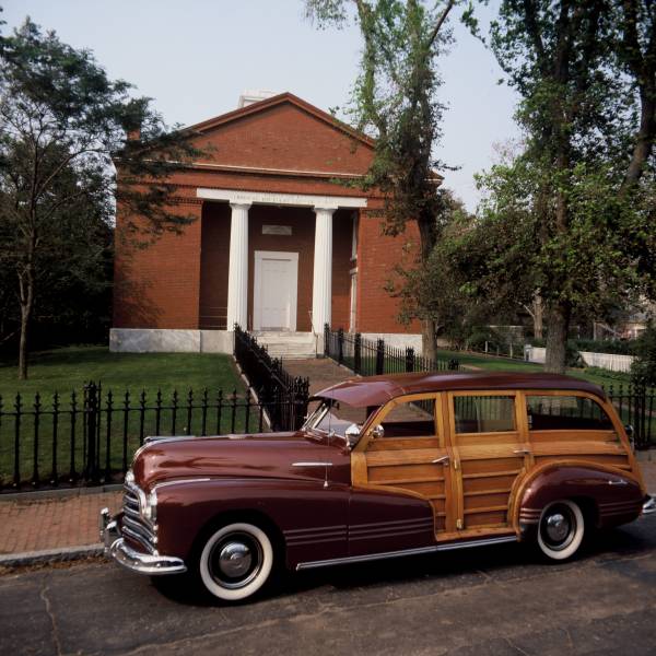 Coffin School with 1947 Pontiac