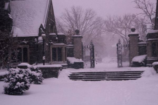 Lower Campus in Snow