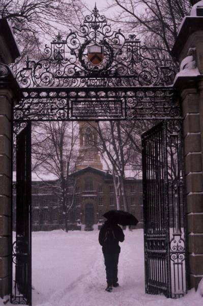 FitzRandolph Gates in Snow