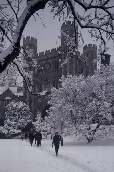 Blair Hall in Snow IV