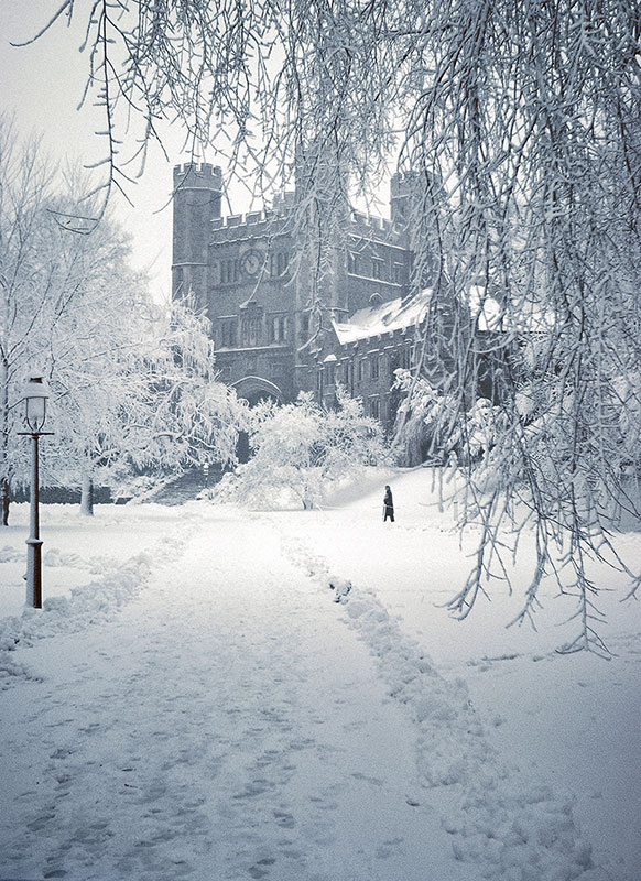 Blair Hall In Snow