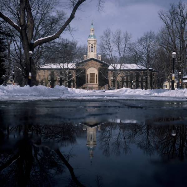 Nassau Hall in Winter