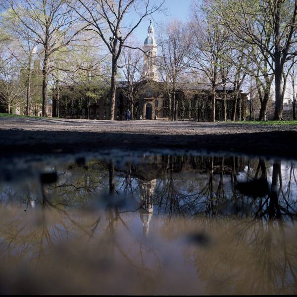 Nassau Hall and Puddle