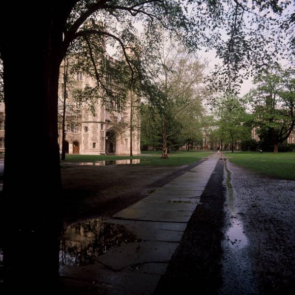 Blair Hall in the Spring