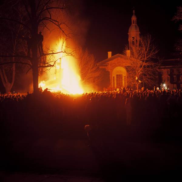 Football Victory Bonfire