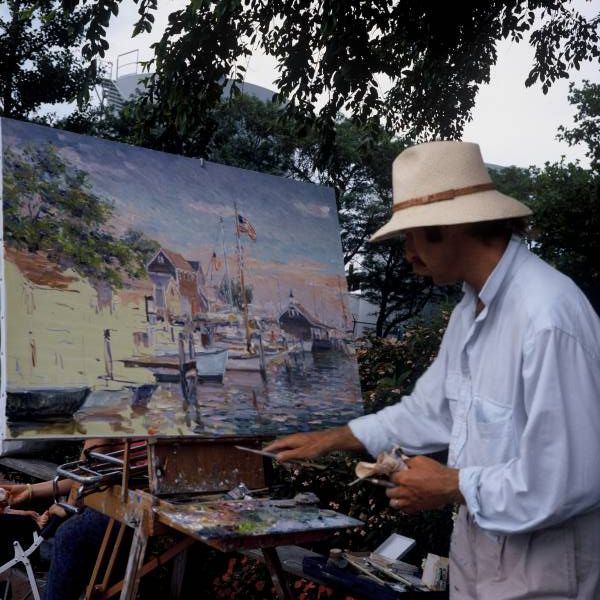 Painting at the Marina